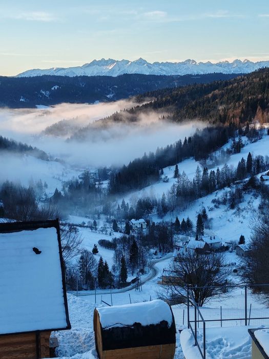 Domek w górach Gorce z widokiem na Tatry / balia / jacuzzi / sauna