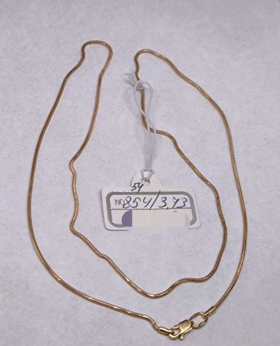 Цепочка золотая Снейк 54 см (3.73)