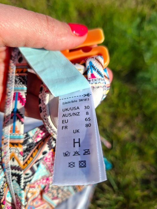 Strój kąpielowy bikini Panache Eclectic Boho przepiękny odpinane ramiączka  65H 30H