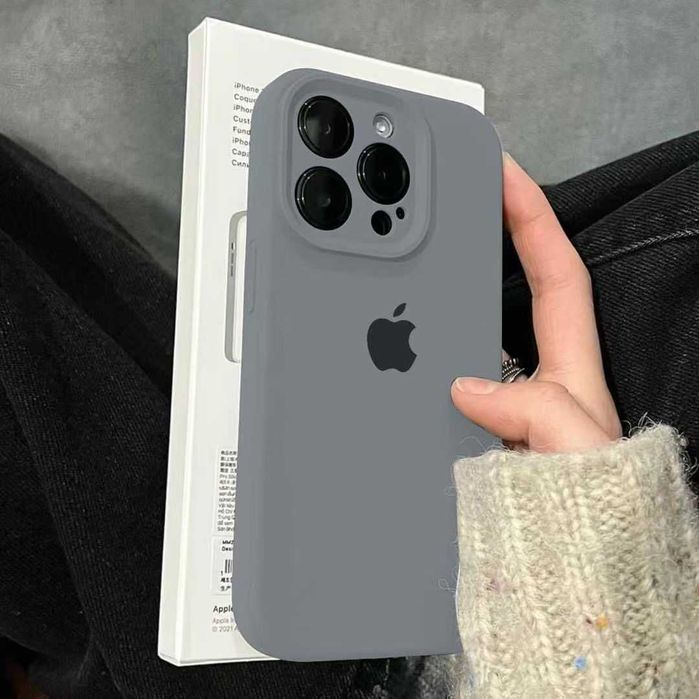 Силіконовий чохол iphone чехол на айфон silicone case мікрофібра