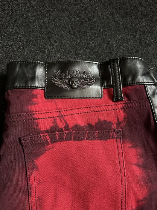 Spodnie Rock Rebel czerwone