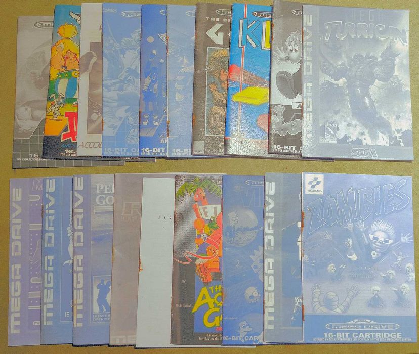 Manuais Mega Drive da Sega