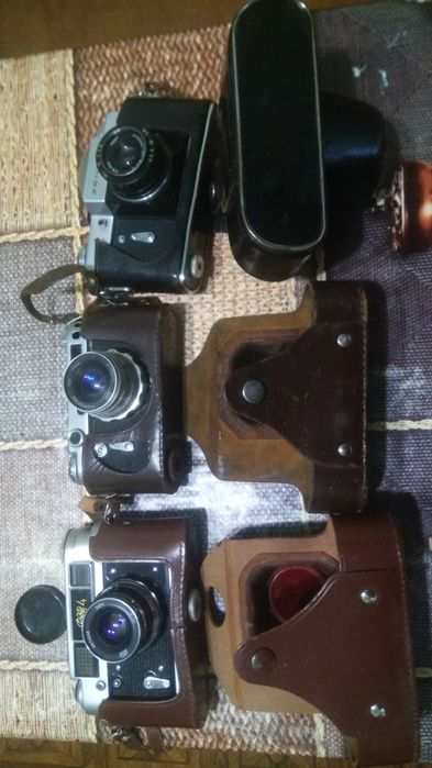Советские фотоаппараты.