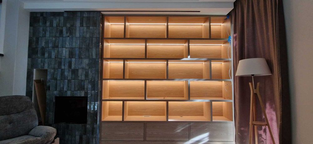 Regał, biblioteka na wymiar, 7 dni realizacji