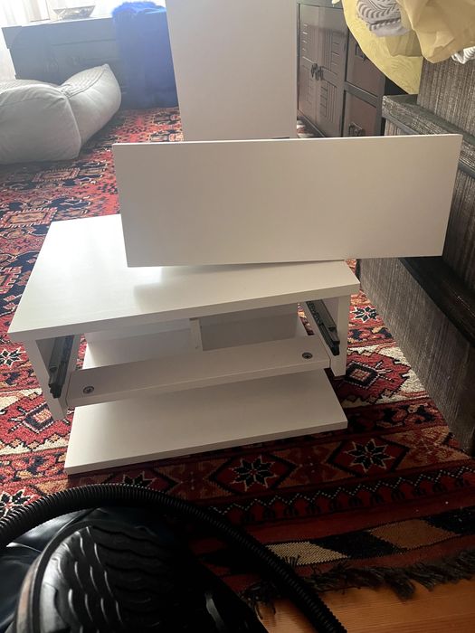 Mesa de cabeceira branca Sklum, flutuante/suspensa