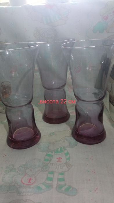 Вазочка,Графин скляний,з стаканами