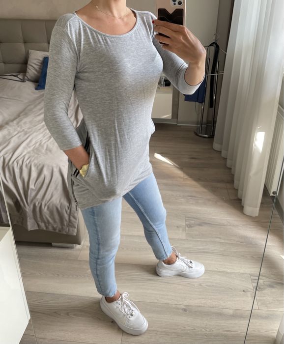 Szara tunika bluzka Femestage Eva Minge S 36