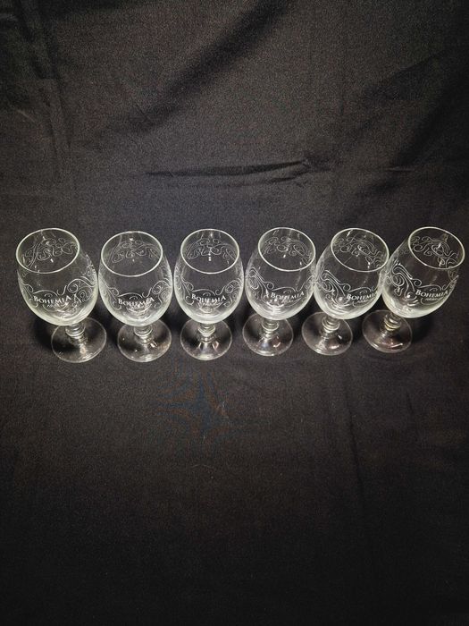 Conjunto 6* Copos Cristal Bohemia 1886