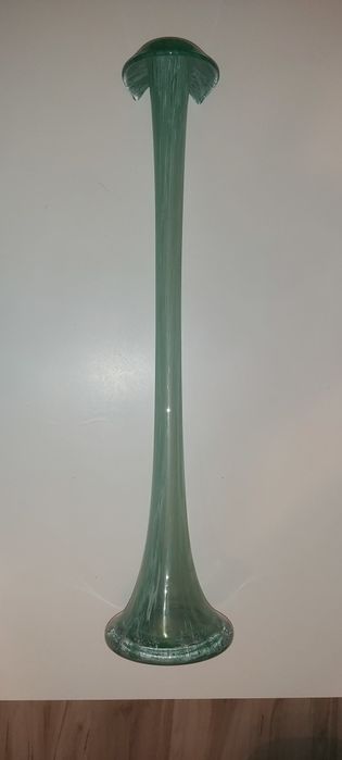 Zielony wazon podłogowy. Wysokość 82cm