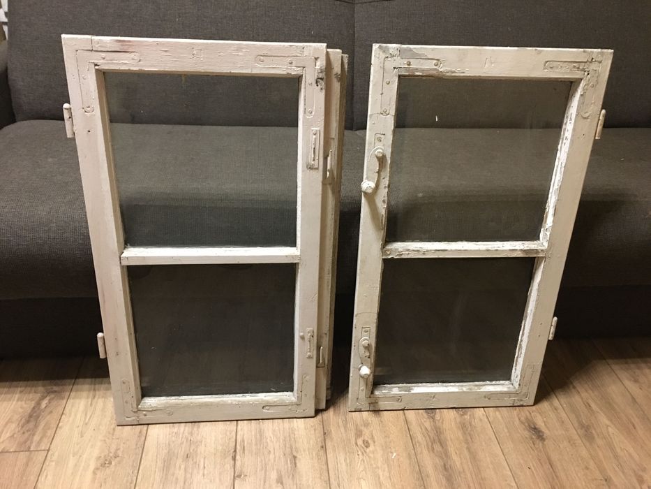 Drewniana rama okienna boho retro prowansalski home