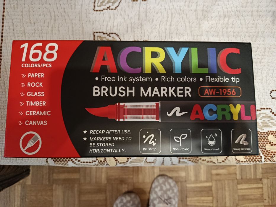 Acrylic Brush Marker zestaw markerów