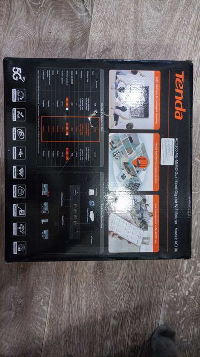 Роутер (маршрутизатор) Tenda AC10U (AC1200) 802.11ac/n/a 5 ГГц, IEEE 802.11n/g/b 2.4 ГГц / USB / гігабітний порт