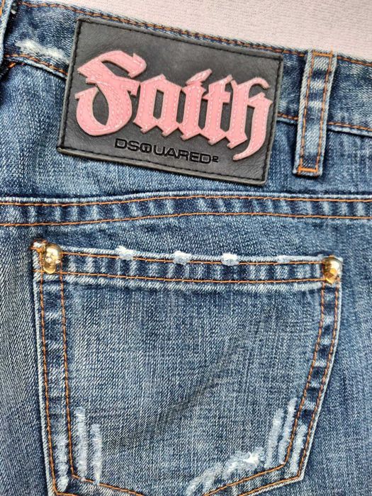 Spodnie Dsquared Faith okazja L damskie jeansowe jeansy dzwony