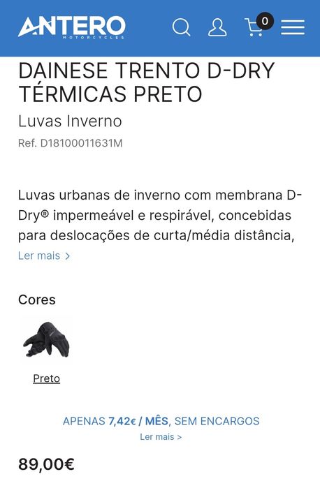 Luvas de inverno dainese trento d dry  thermo