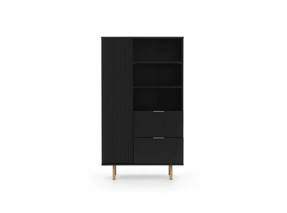 Regał niski Nubia 80x140x41 (czerń lub kaszmir) Darmowa dostawa