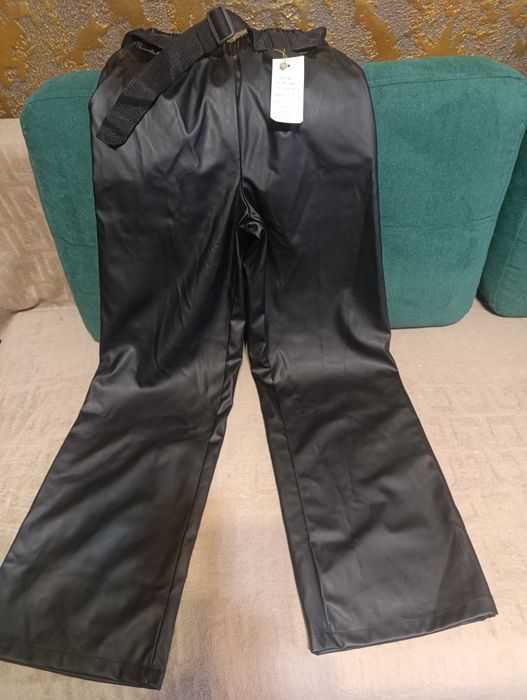 Жіночі штани клеш еко шкіра