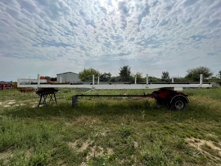 Przyczepa dłużyca dłużycowa SCHARF 4T Naczepa Platforma drewna stali