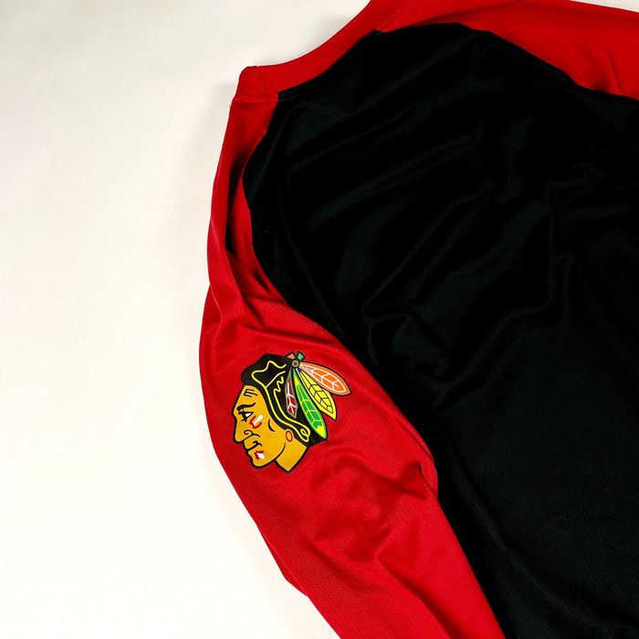 Reebok NHL Chicago Blackhawks crewneck bluza z nadrukiem 90s (L)