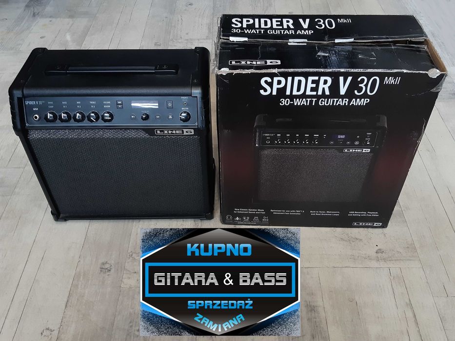 Wzmacniacz Gitarowy Line 6 Spider V 30 -efekty - perkusja- lub zamiana
