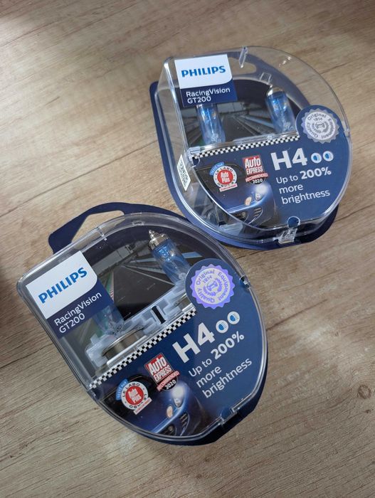 Nowe dwa zestawy h4 Philips RGT +200%