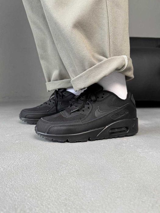 Кросівки Nike Air Max 90 Triple Black premium