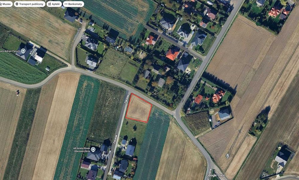 Działka Kazimierzówka Kliny 1264 m², 1 linia zabudowy - Widok 3
