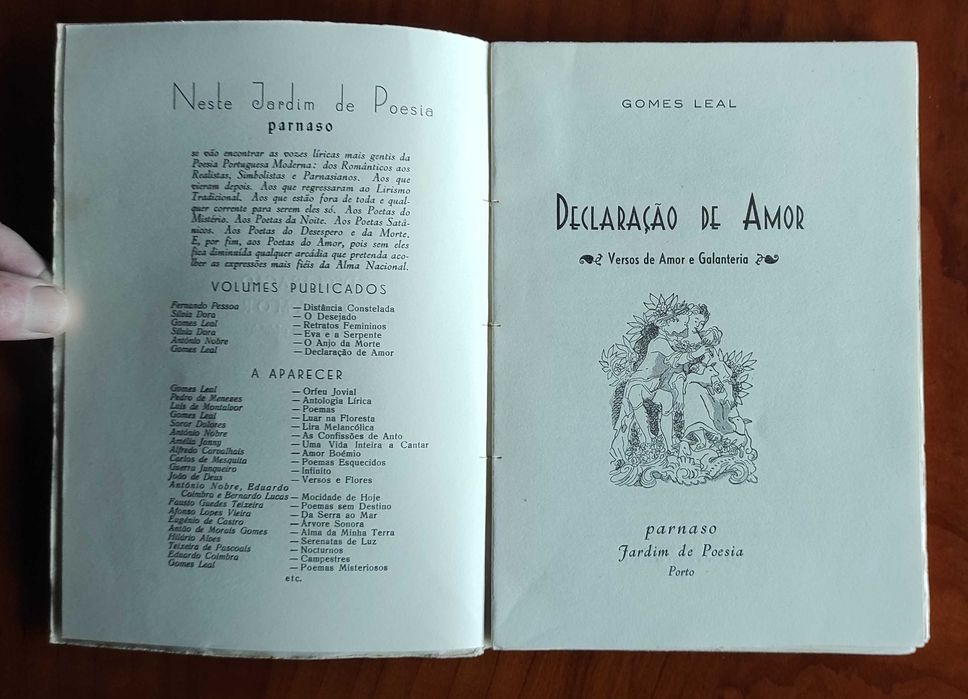 Declaração de Amor. Gomes Leal