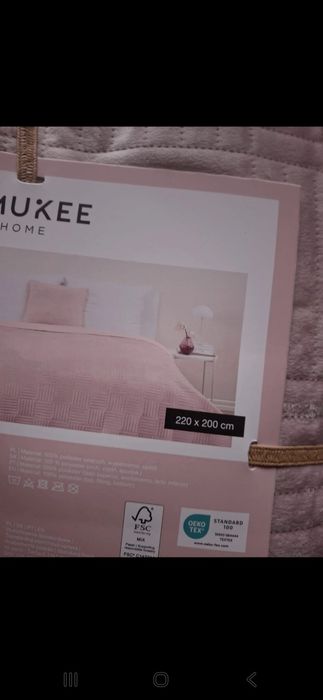 Narzuta na łóżko nowa Smukee, narzuta aksamitna, welwetowa