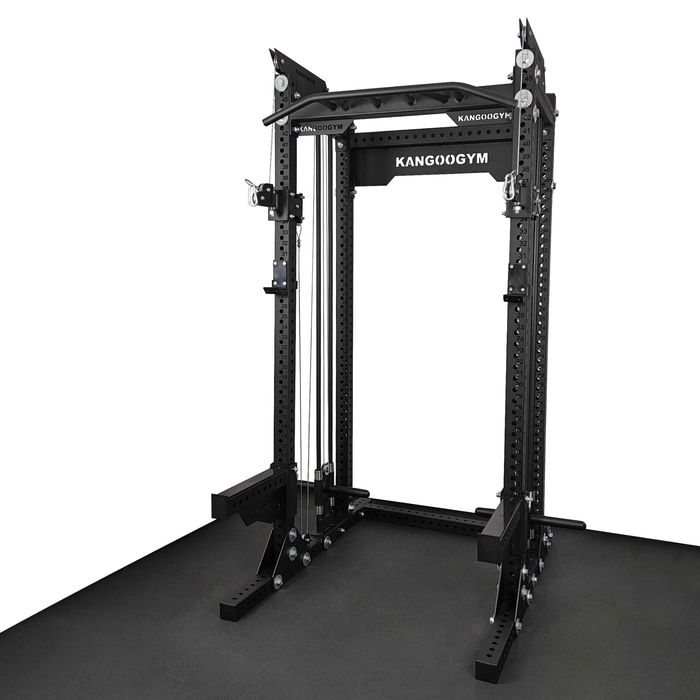 Half rack 80x80x3 + 2x wyciąg regulowany / klatka treningowa