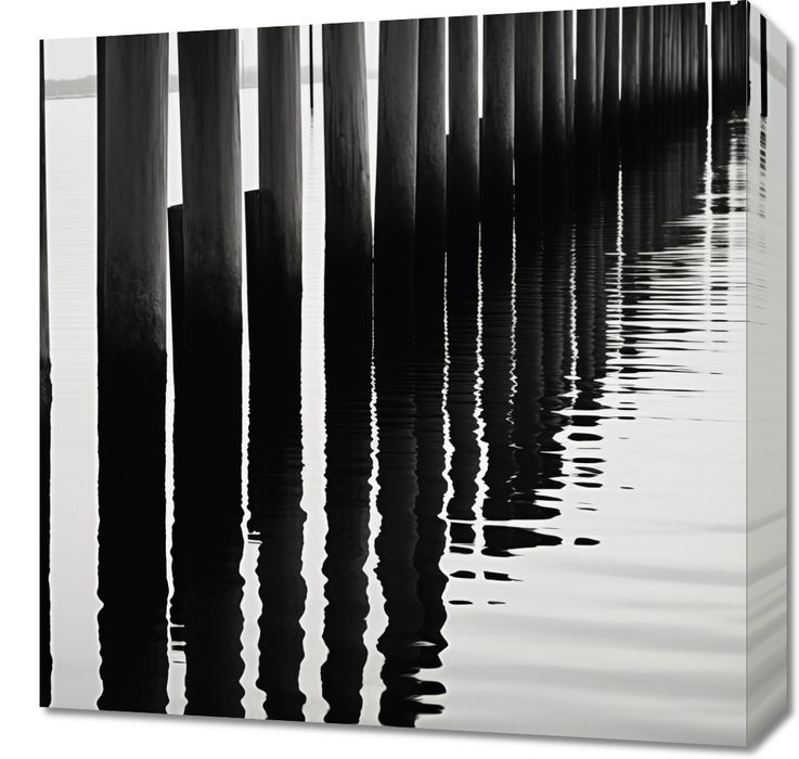 Obraz 50x50cm Rytm Wody i Drewna
