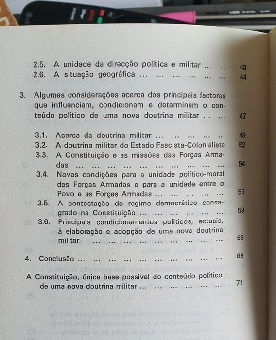 Vasco Gonçalves - Acerca da doutrina militar para Portugal e as suas..