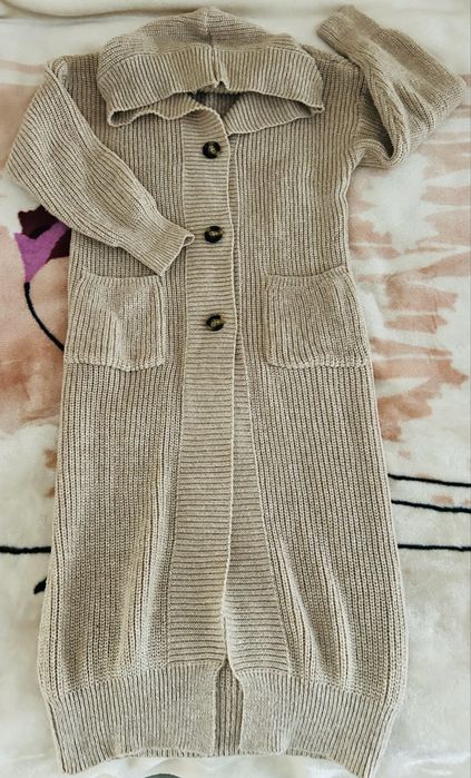 Sweter długi, ciepły