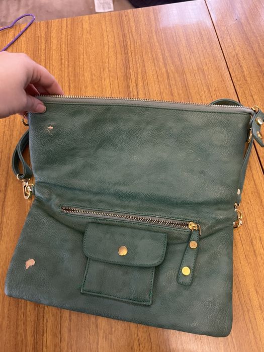 Сумка клатч зелена