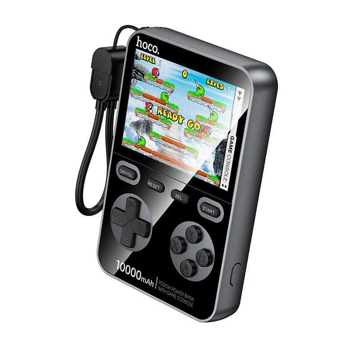 Повербанк игровая консоль 1500 классических игр HOCO Q47 10000mAh 20W