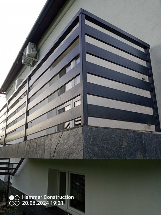 Balustrada balkonowa stalowa ocynk+ral