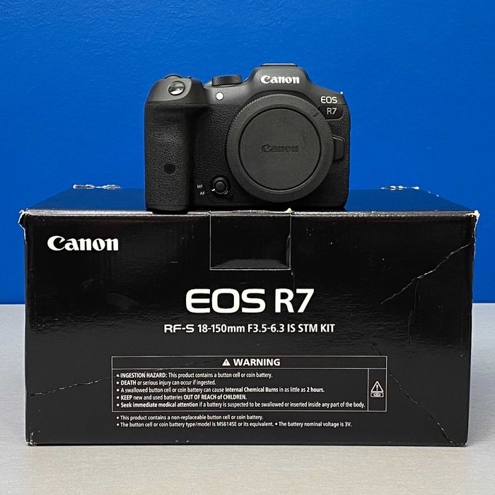 Canon EOS R7 (Corpo) - 32.5MP | 3 ANOS DE GARANTIA