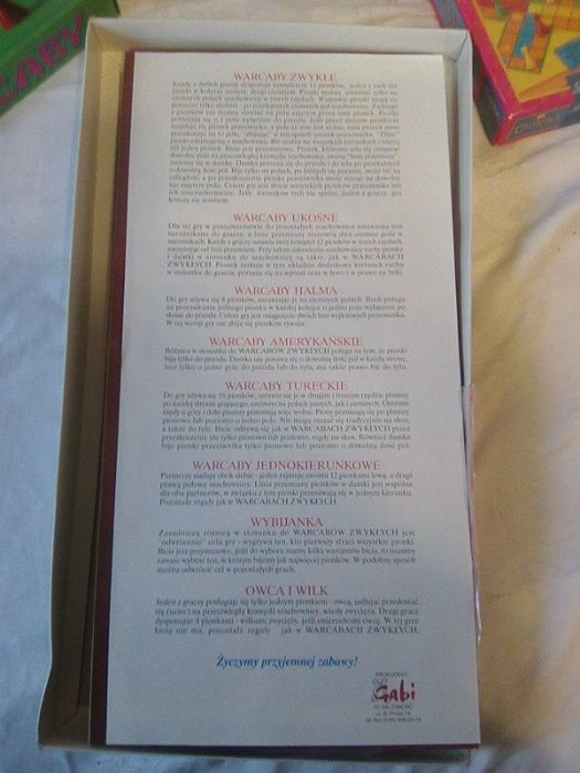 Gra chińczyk /Warcaby 2 w 1 Gabi + gratis