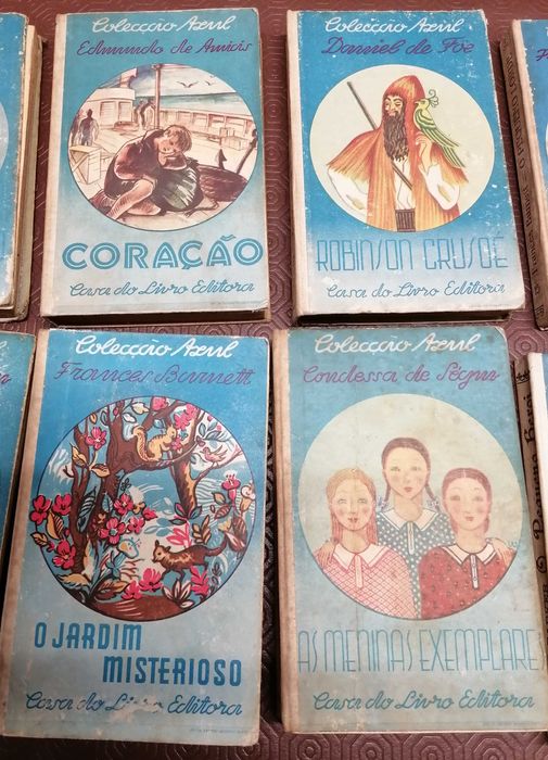 Livros Coleção Azul, muito antigos, 12 un, por 40€