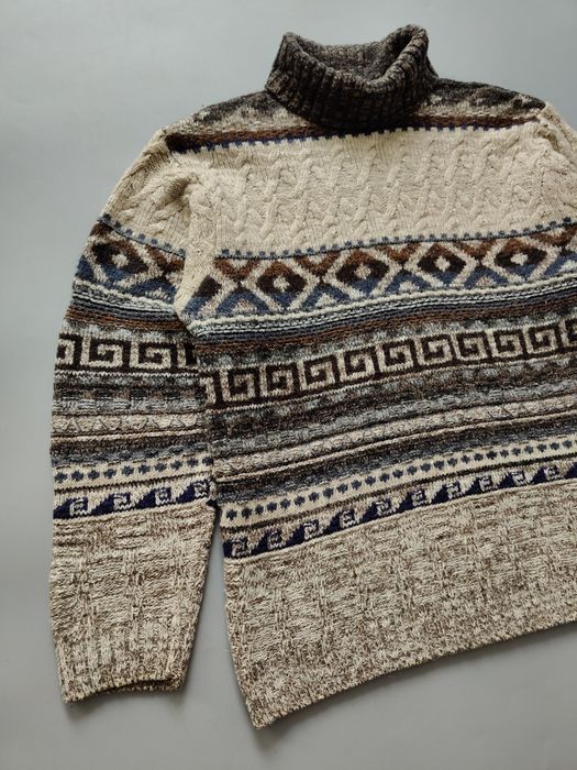 Gruby sweter wełna alpaka Fiume