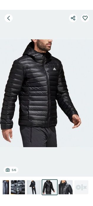 Лёгкая куртка пуховик  мужская Adidas.