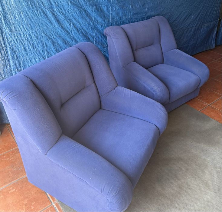 Poltronas / Sofás azuis