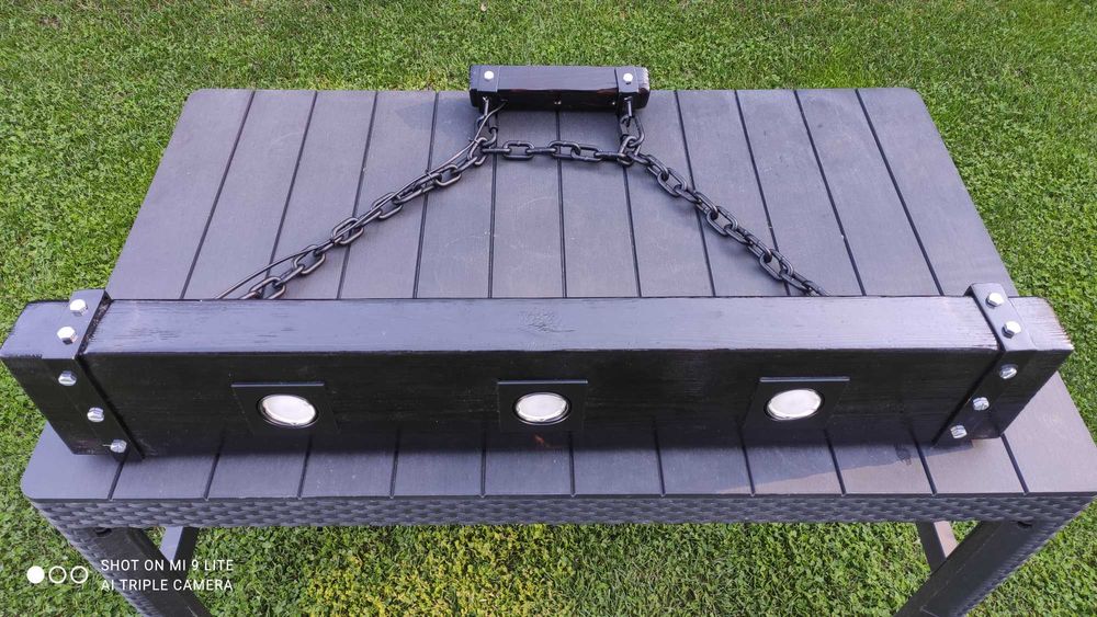 Nowa wisząca lampa drewniana – ręcznie robiona