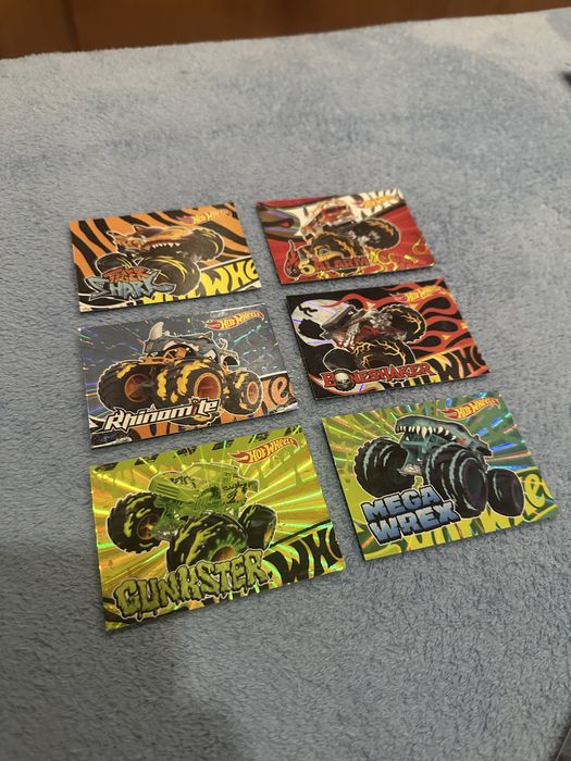 6 Cartas LIMITED Hotwheels