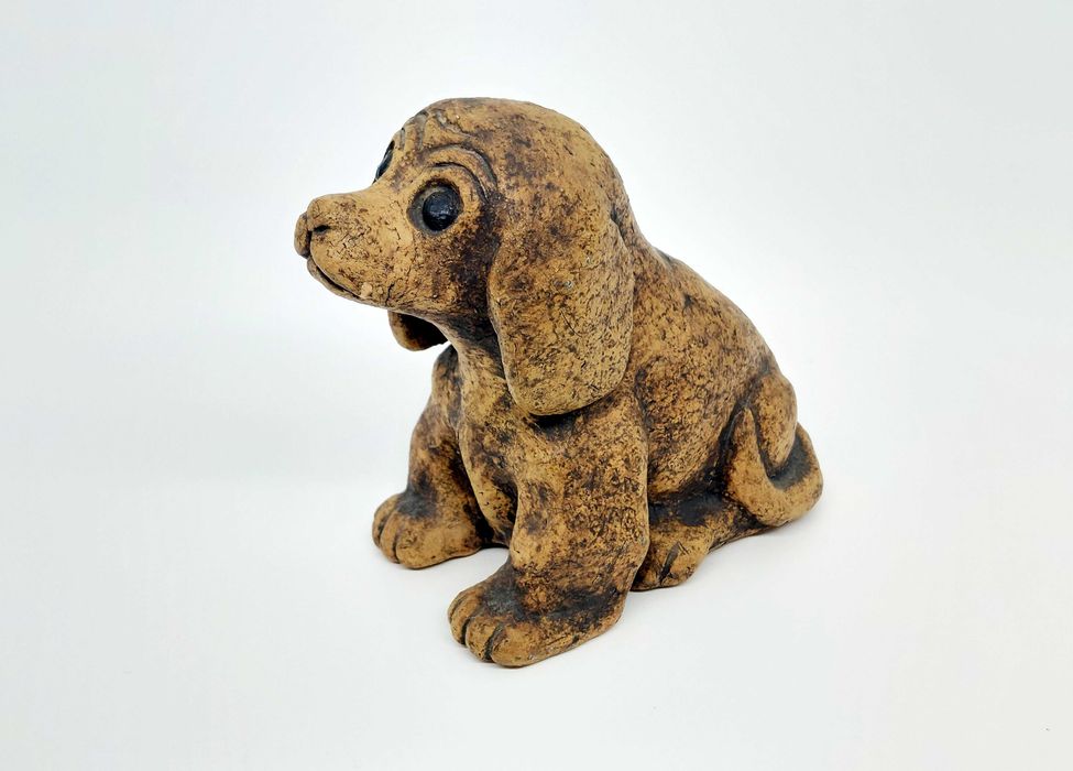 Pies Figurka ceramiczna ciężka na taras ogród wys.11cm kolekcje