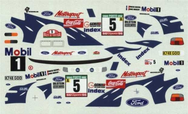 Decalque - Ford Escort Cosworth - Vencedor Portugal 1993 - F. Delecour