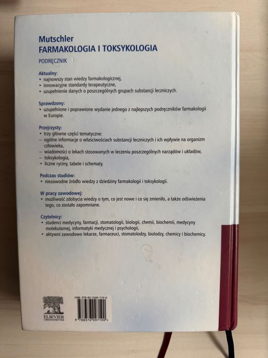 Farmakologia i toksykologia Mutschler