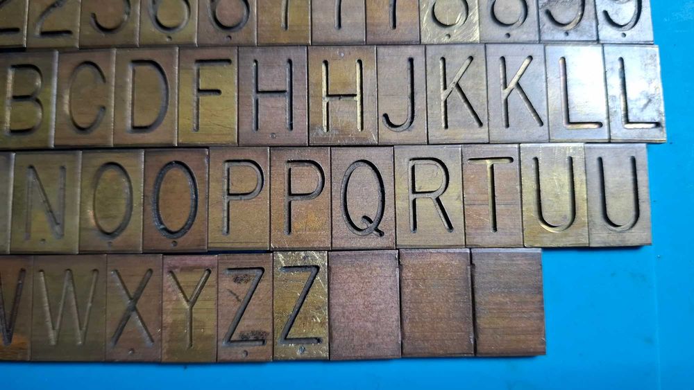 Alfabeto para pantógrafo