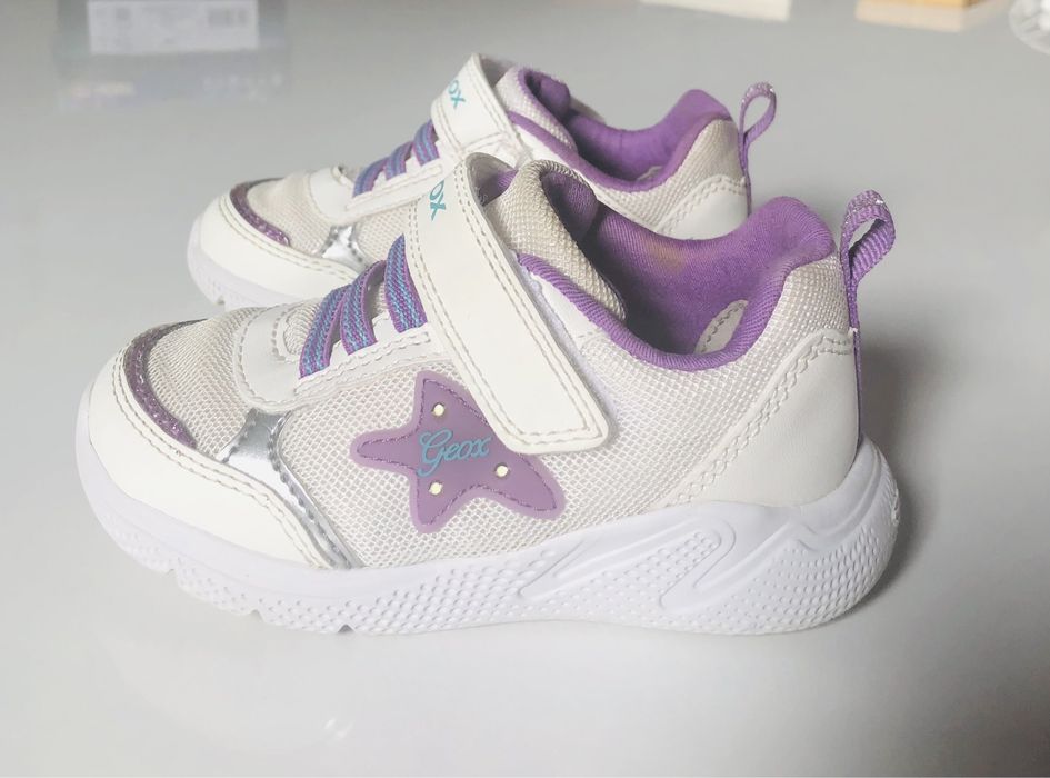 Geox Lights buty sportowe białe na rzepy 23