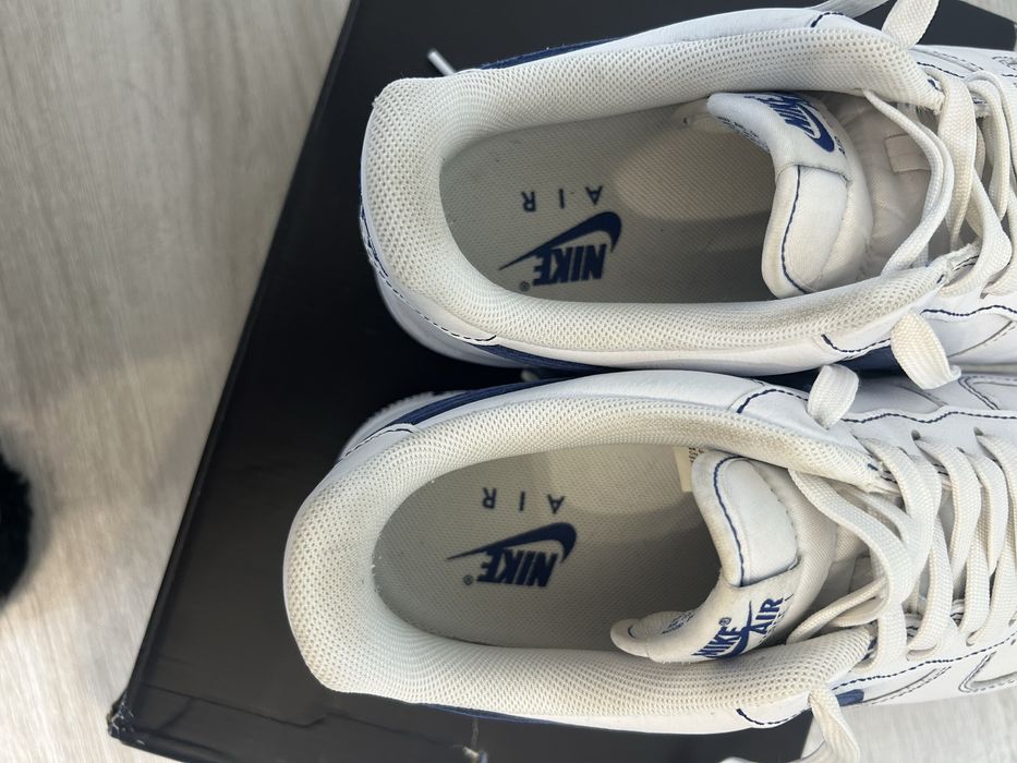 Air force 1 ’07 lv8 white royal blue męskie 42.5 biały niebieski