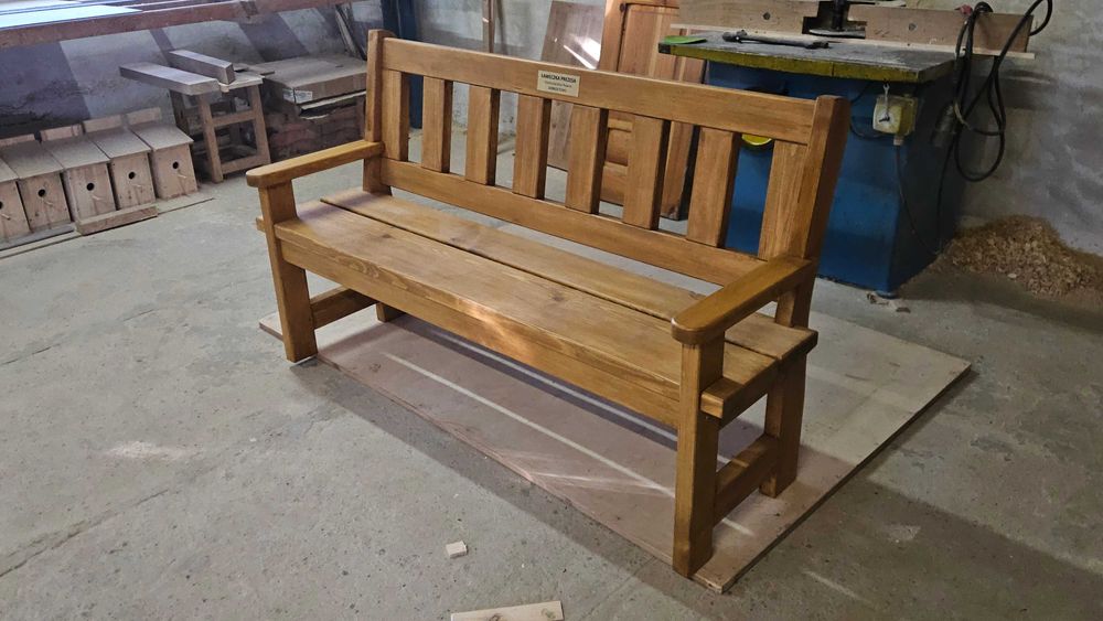 Ławka drewniana SOSNOWA możliwość graweru na PREZENT